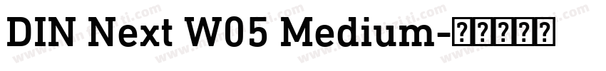 DIN Next W05 Medium字体转换